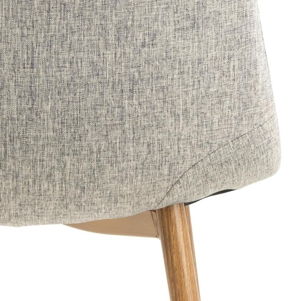 Krzesło Celia szare jasne/ naturalne - ACTONA